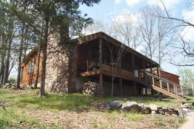 Caro Drive cabin, rear toward house