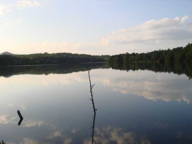 Looking up Table Rock Lake from Caro Drive