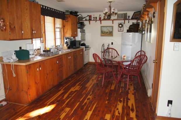 Kitchen in cabin at Caro Drive