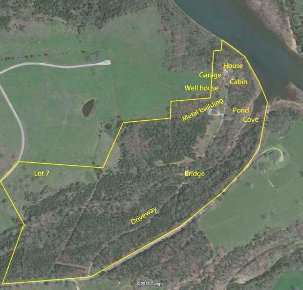 Property boundaries, Google Earth
